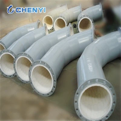 Rubber Backed Alumina Pipe Linings